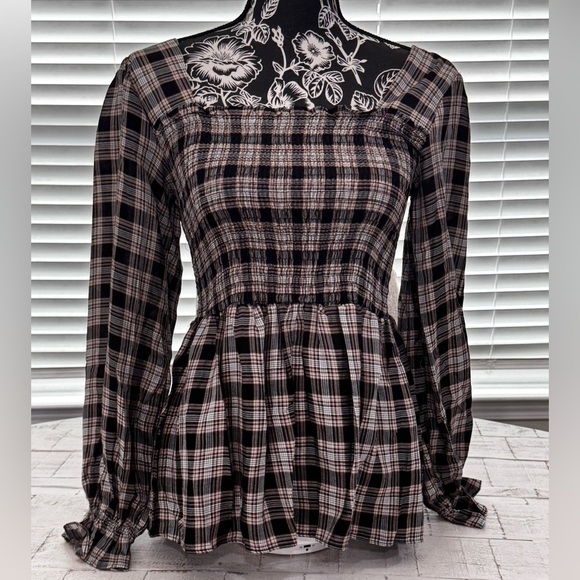 DAVI & DANI Plaid Blouse – Size Small (BNWT) - Picture 1 of 13